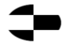 Grensmark Posen-West-Pruisen (Pruisische provincie)-Vlag als ovaal vignet