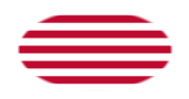 Sons of Liberty (VS ca. 1765, 13 banen)-Vlag als ovaal vignet
