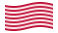 Sons of Liberty (VS ca. 1765, 13 banen)-Vlag zwaaien