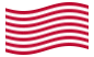Sons of Liberty (VS ca. 1765, 13 banen)-Vlag zwaaien