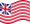 Zwaaien Grand Union (VS 1775-1777) vlag statisch
