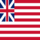 Grand Union (VS 1775-1777)-Vlag vierkant