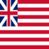 Grand Union (VS 1775-1777)-Vlag vierkant