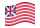 Grand Union (VS 1775-1777)-Vlag zwaaien