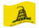 Gadsden (VS ca. 1775)-Vlag zwaaien