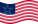 Zwaaien Great Star (VS 1818-1819) vlag statisch