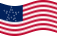 Zwaaien Great Star (VS 1818-1819) vlag statisch