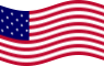 Zwaaien Star-Spangled Banner (VS 1795-1818) vlag statisch