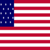 Star-Spangled Banner (VS 1795-1818)-Vlag vierkant