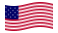 Star-Spangled Banner (VS 1795-1818)-Vlag zwaaien