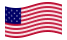Star-Spangled Banner (VS 1795-1818)-Vlag zwaaien