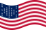 Zwaaien Fort Sumter (VS 1861) vlag statisch