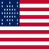 Fort Sumter (VS 1861)-Vlag vierkant