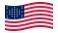 Fort Sumter (VS 1861)-Vlag zwaaien