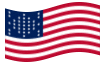 Geanimeerde vlag Fort Sumter (VS 1861)