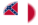 Blood-Stained Banner (Geconfedereerde Staten 1865)-Vlag als ovaal vignet