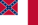 Blood-Stained Banner (Geconfedereerde Staten 1865)-Vlag rechthoekig