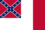 Blood-Stained Banner (Geconfedereerde Staten 1865)-Vlag rechthoekig