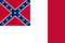 Blood-Stained Banner (Geconfedereerde Staten 1865)-Vlag rechthoekig