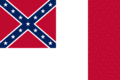 Blood-Stained Banner (Geconfedereerde Staten 1865)-Vlag rechthoekig