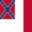 Blood-Stained Banner (Geconfedereerde Staten 1865)-Vlag vierkant