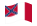 Blood-Stained Banner (Geconfedereerde Staten 1865)-Vlag zwaaien