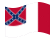 Blood-Stained Banner (Geconfedereerde Staten 1865)-Vlag zwaaien