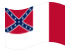 Blood-Stained Banner (Geconfedereerde Staten 1865)-Vlag zwaaien