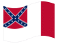 Geanimeerde vlag Blood-Stained Banner (Geconfedereerde Staten 1865)