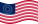 Zwaaien USA 37 sterren (1867-1877) vlag statisch