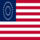 USA 37 sterren (1867-1877)-Vlag vierkant