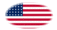 USA 48 sterren (1912-1959)-Vlag als ovaal vignet