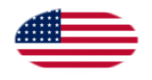 USA 48 sterren (1912-1959)-Vlag als ovaal vignet