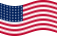 Zwaaien USA 48 sterren (1912-1959) vlag statisch