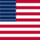 USA 48 sterren (1912-1959)-Vlag vierkant