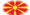 Macedonië-Vlag als ovaal vignet