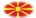 Macedonië-Vlag als ovaal vignet