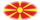 Macedonië-Vlag als ovaal vignet