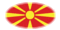 Macedonië-Vlag als ovaal vignet
