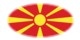 Macedonië-Vlag als ovaal vignet