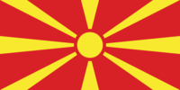 Macedonië-Vlag rechthoekig
