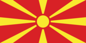 Macedonië-Vlag rechthoekig