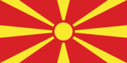 Macedonië-Vlag rechthoekig