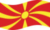 Zwaaien Macedonië vlag statisch