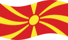 Zwaaien Macedonië vlag statisch