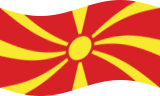 Zwaaien Macedonië vlag statisch