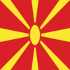 Macedonië-Vlag vierkant