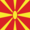 Macedonië-Vlag vierkant