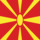 Macedonië-Vlag vierkant