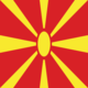 Macedonië-Vlag vierkant